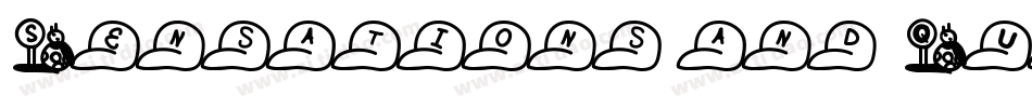 Sensations and Qualities字体转换